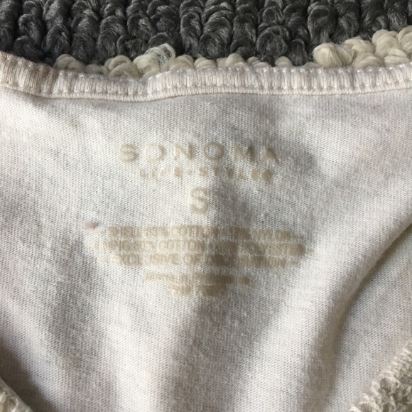 LAST CHANCE! Sonoma Size S Cream Lace Belted Dress - Picture 4 of 6